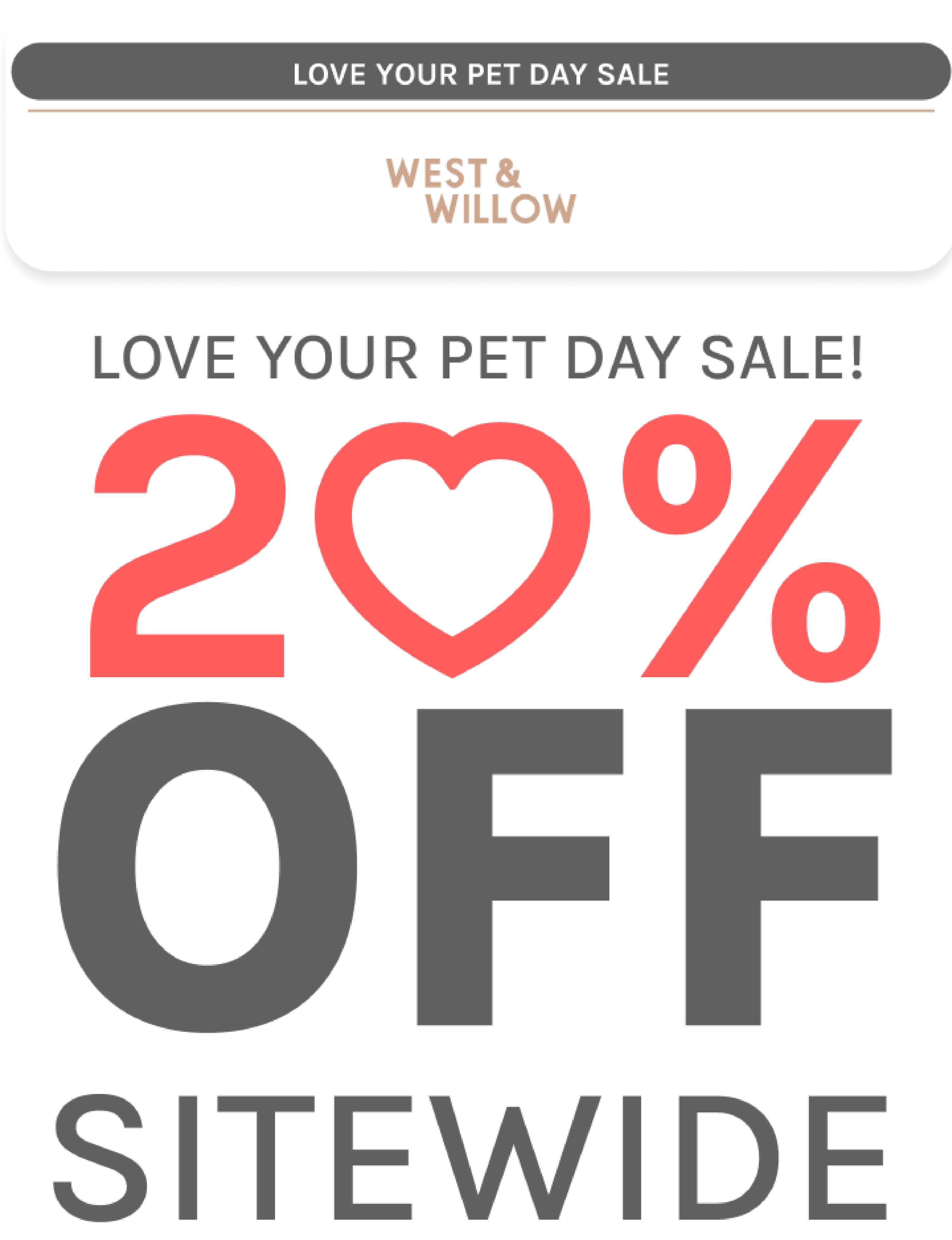 Show your pet some LOVE 😻 West & Willow