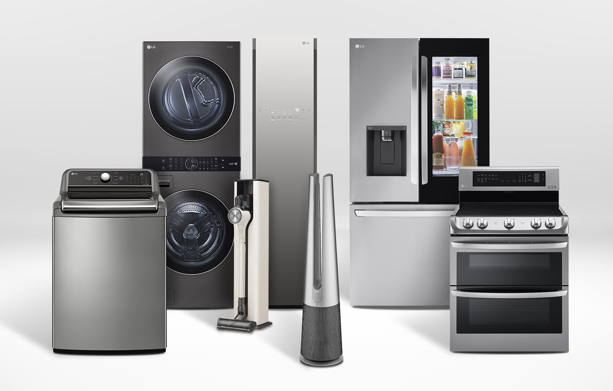 Assortment of LG appliances
