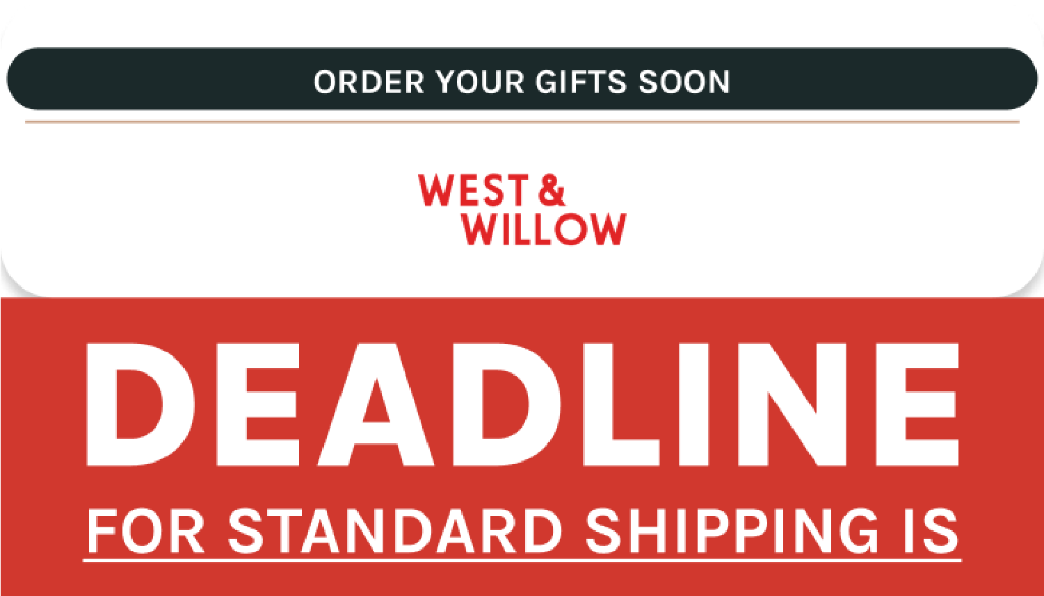 Order your gifts soon 🎄 🐶 West & Willow